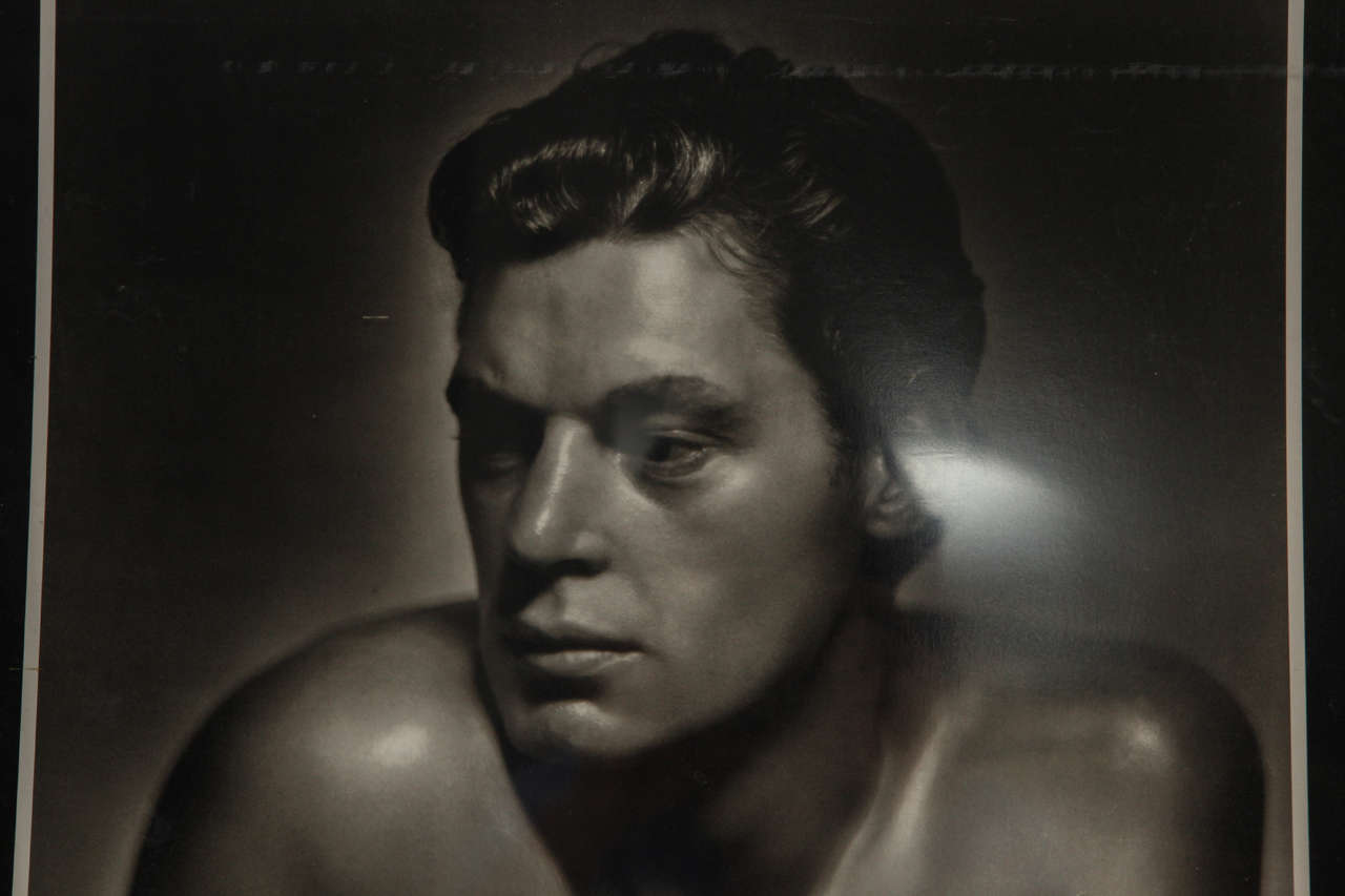 George Hurrell Poster of Johnny Weissmuller For Sale 1