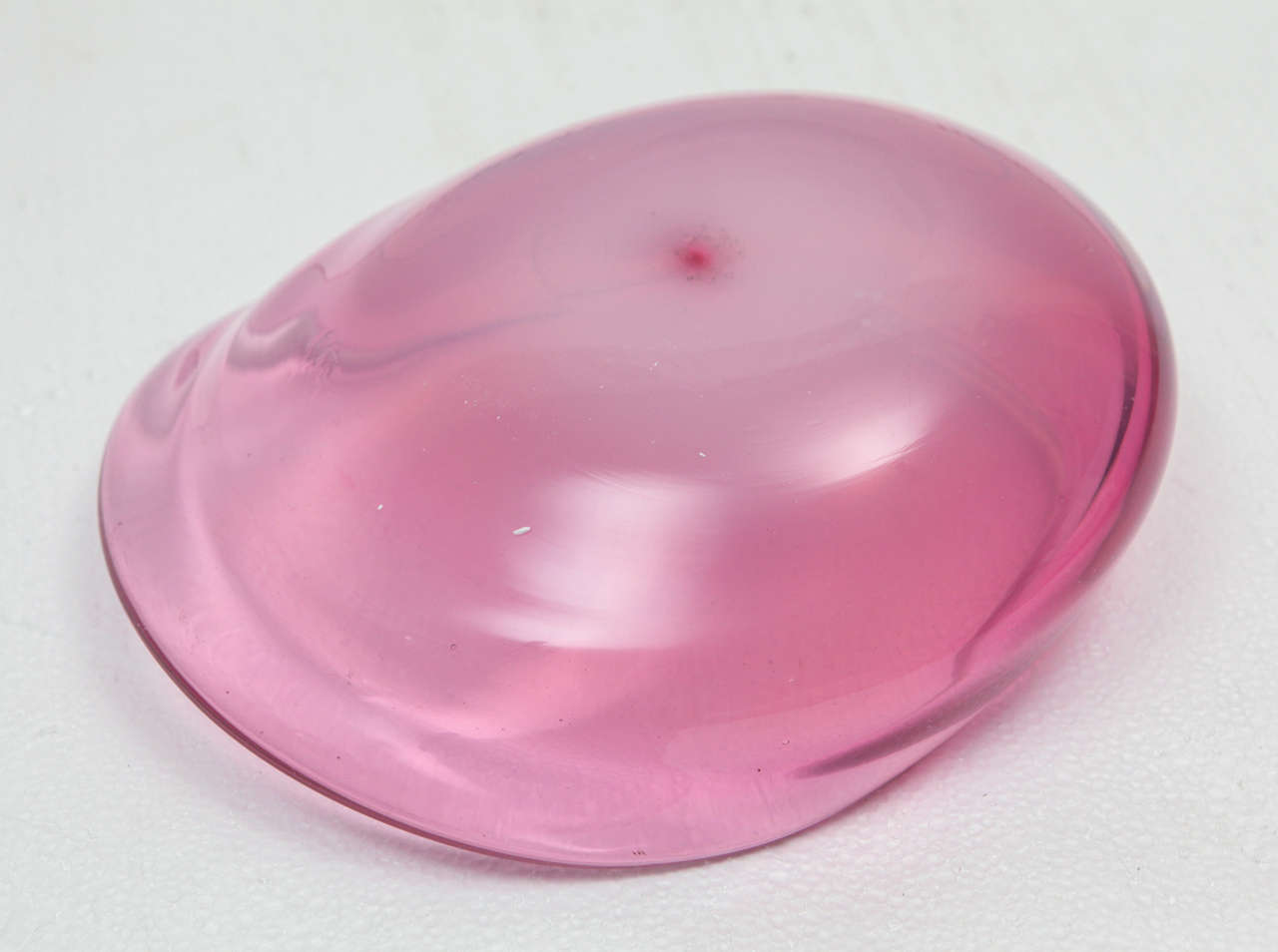 Blown Glass Mid-Century Modern Murano Pink Dish