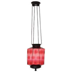 Anglo Indian Cranberry Colored Lantern