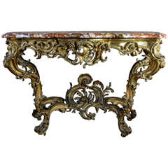 Louis XV Giltwood Console, 18th Century