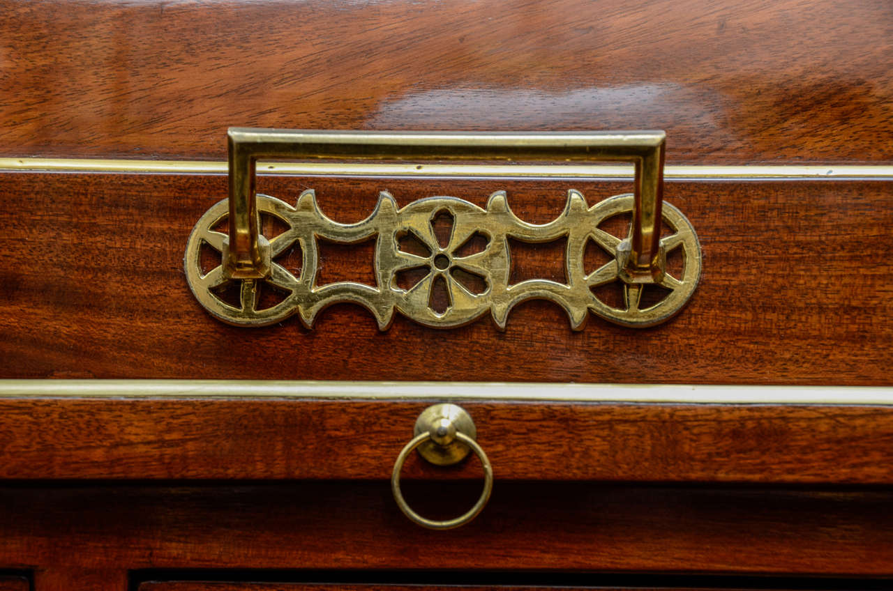 Impressive Louis XVI Mahogany Cylinder Desk For Sale 1
