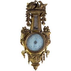 Louis XVI Giltwood Barometer