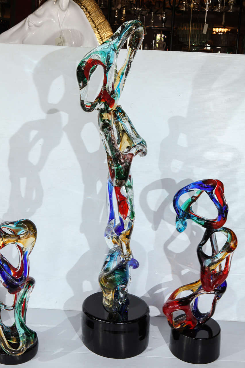 Abstract Set of Four Italian Sculptures 5