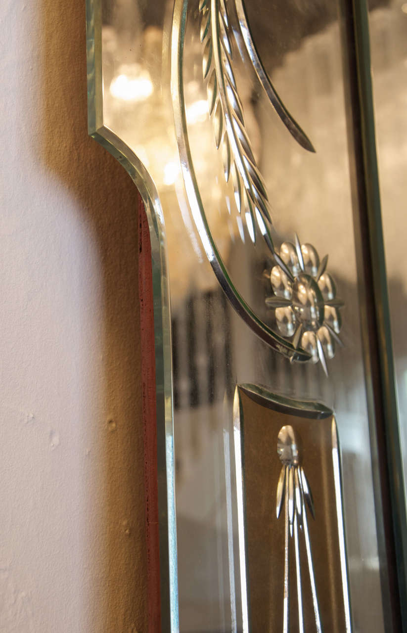 1940s Italian Mirror by Pier Luigi Colli For Sale 6