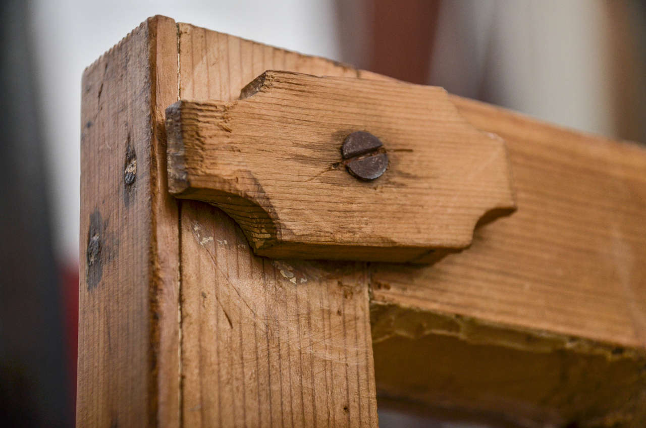 English Scrubbed Pine Cabinet 1