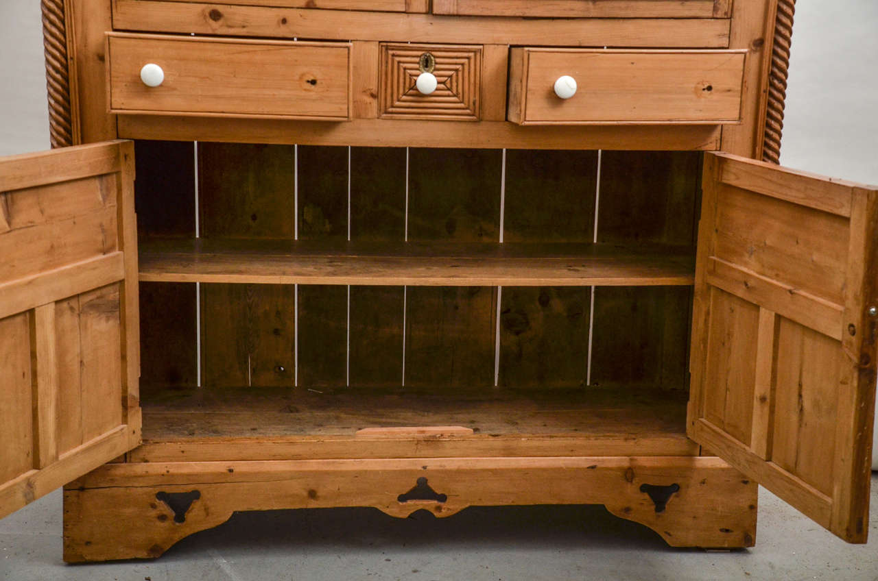 English Scrubbed Pine Cabinet 2