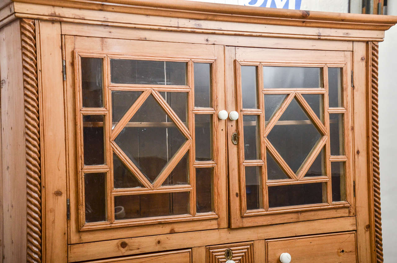 English Scrubbed Pine Cabinet 4