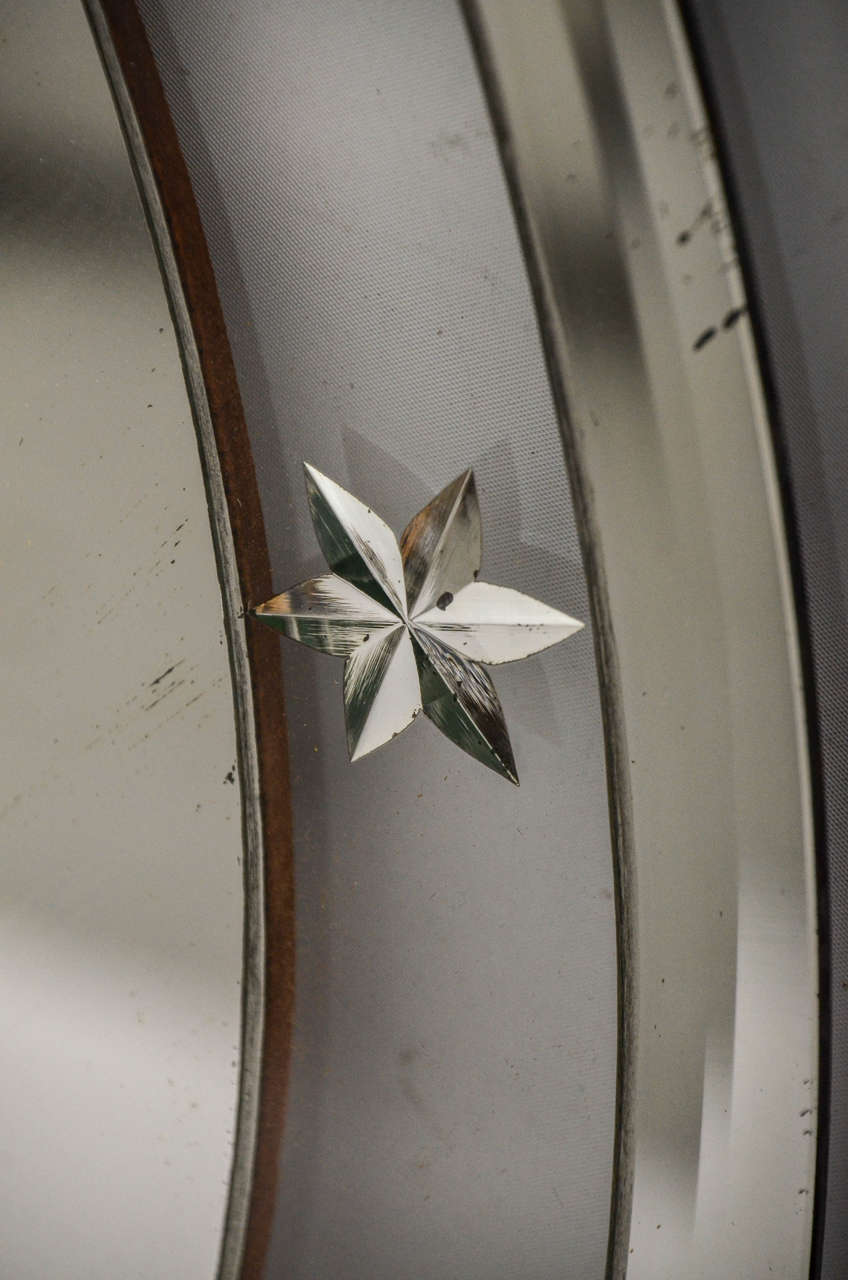 Circular Art Deco Star Mirror 2