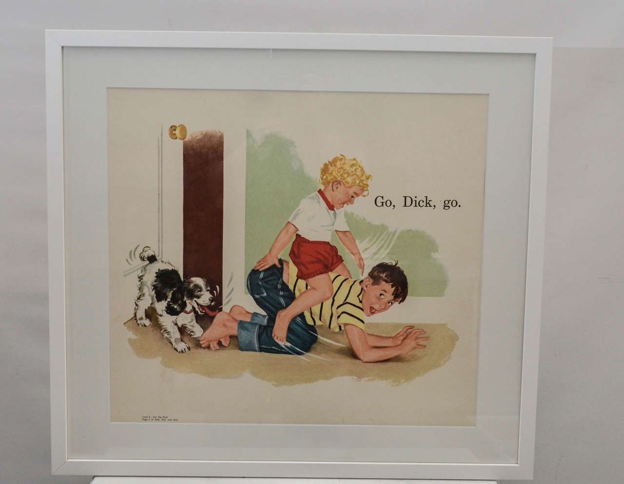 A unique pair of vintage framed prints from the beloved children's books 