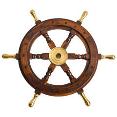 Early 20th Century Small Scale Ship's Wheel