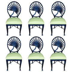 1970s French Dining Chairs, Set of Six 10