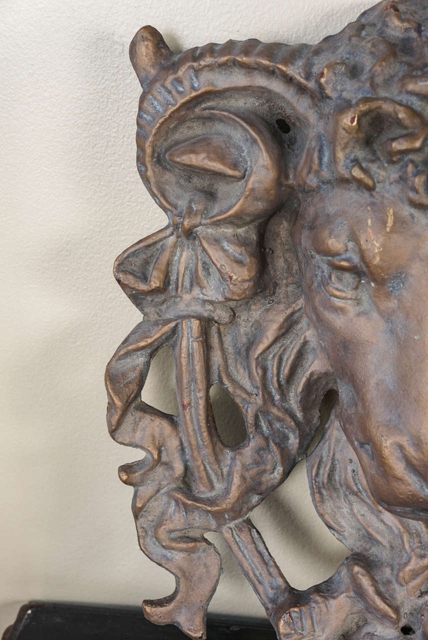 Brass Ram's-Head Sculpture, NYC 2