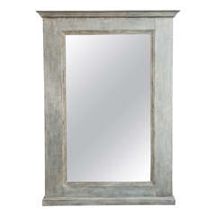 Large Painted 19th Century Mirror