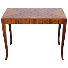 Vintage French Deco Inlaid Occasional Table