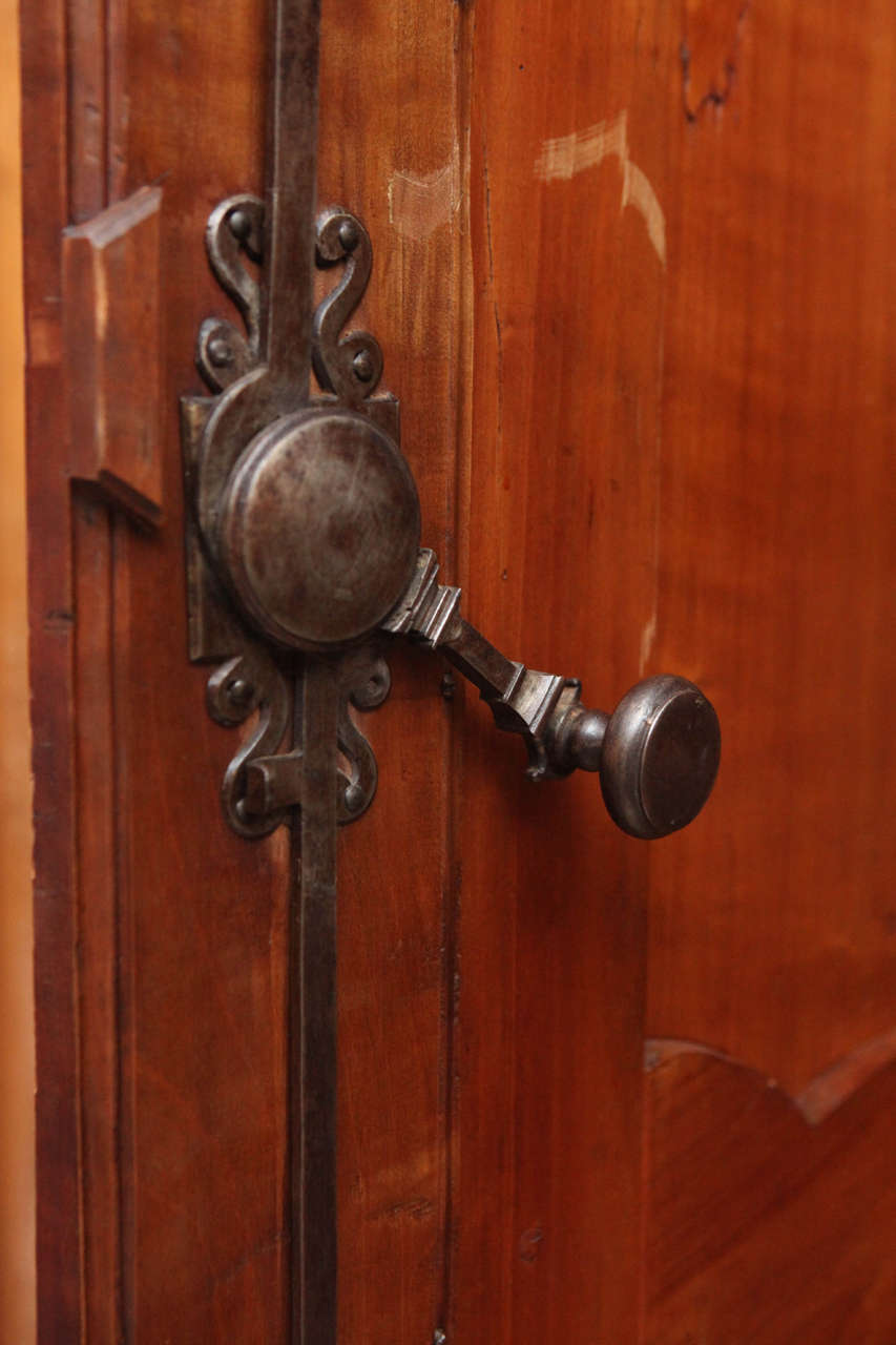 18th Century French Walnut Monumental Armoire with Single Drawer For Sale 2