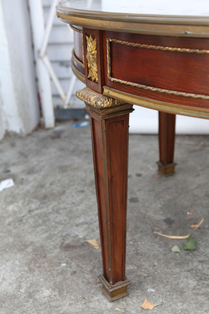 1900s Bronze Mounted French Walnut Low Table For Sale 1