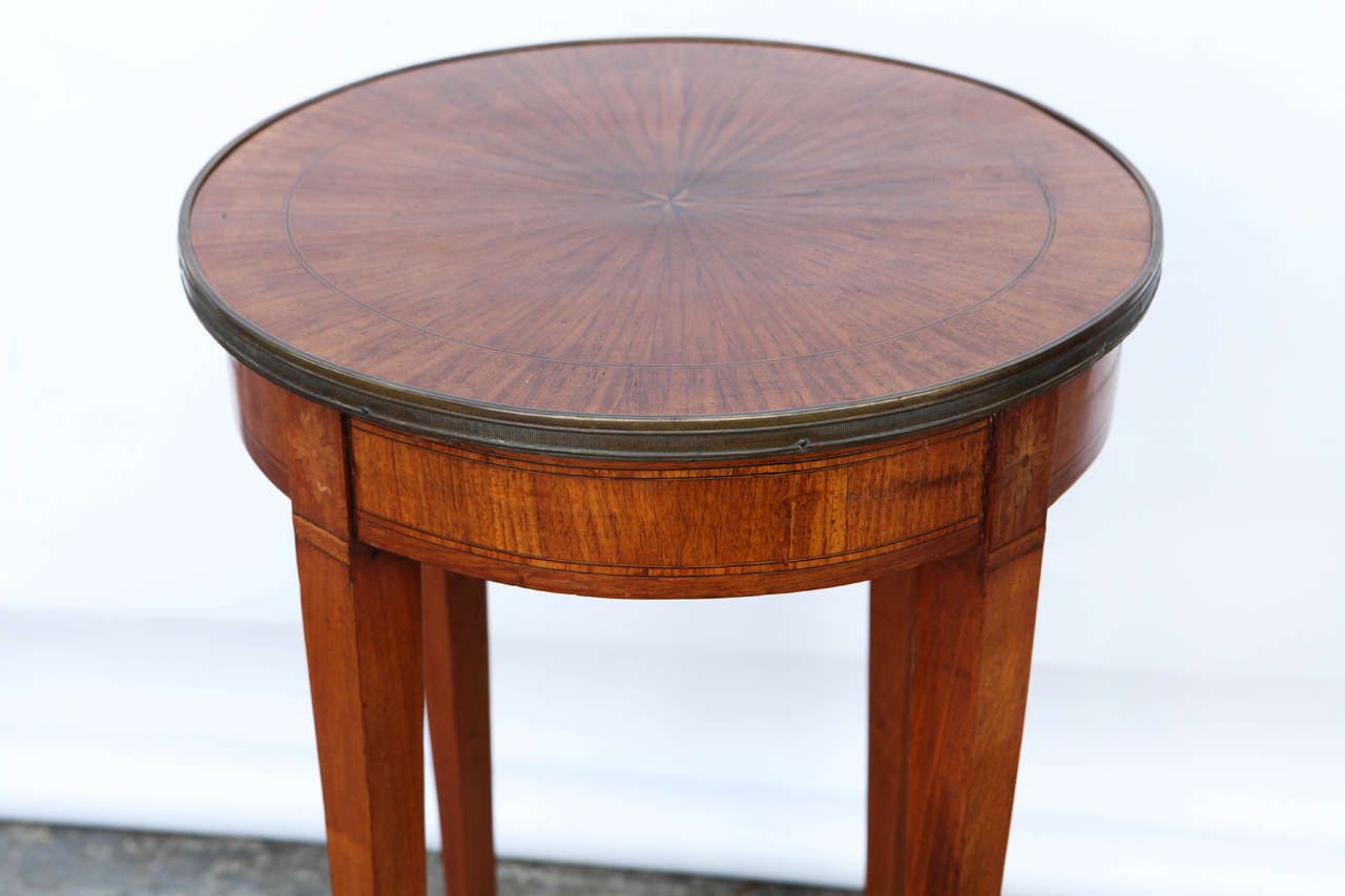1900s French Mahogany Occasional Table 1