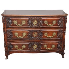 Antique 18th Century French Louis XV Style Walnut Commode