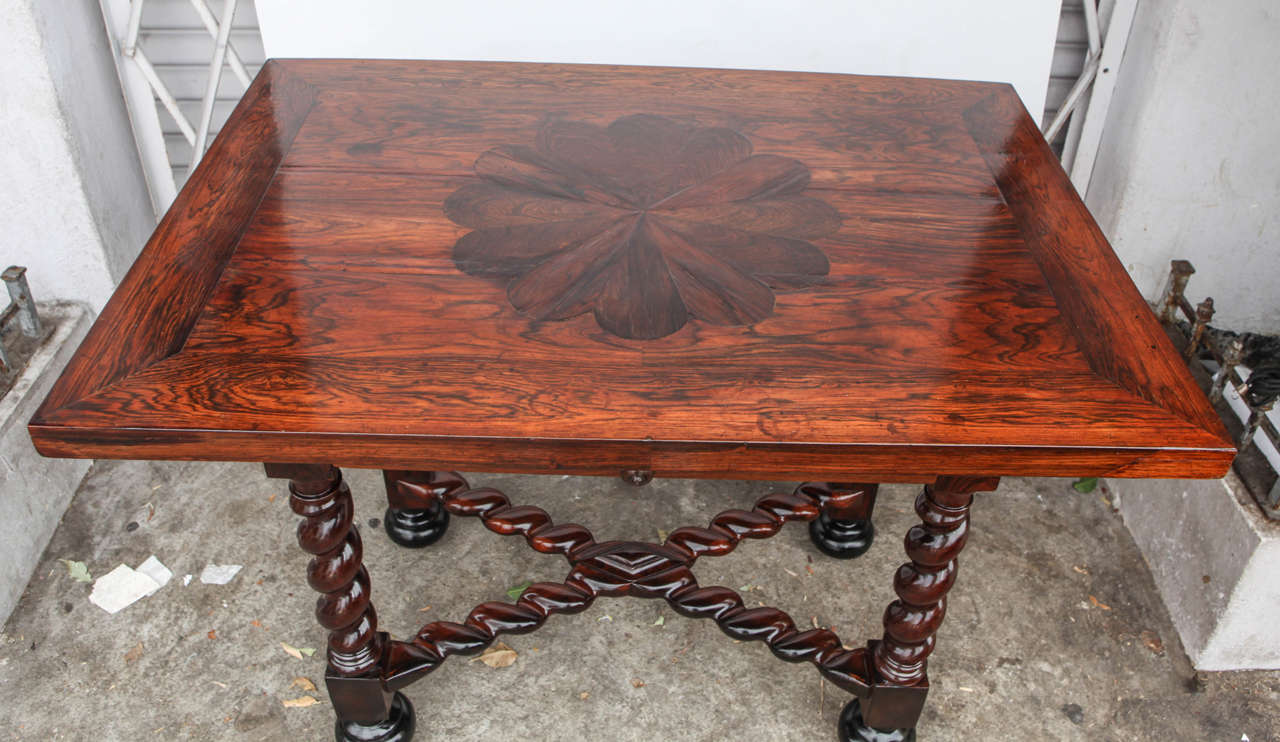 18th Century and Earlier 18th Century Portuguese Rosewood Table For Sale