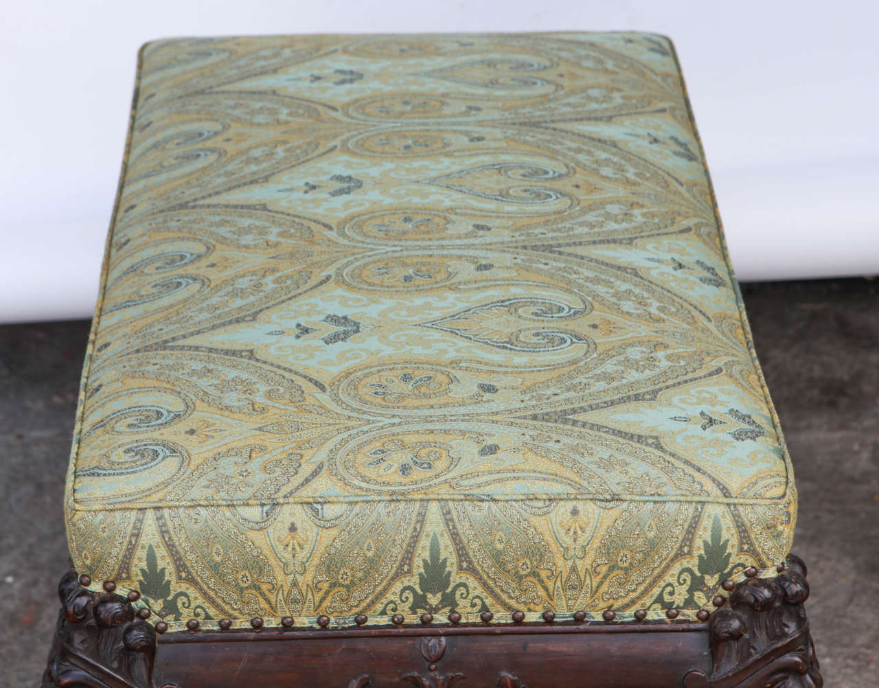 19th Century English Mahogany Bench For Sale 3
