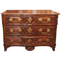 18th Century French Walnut Commode