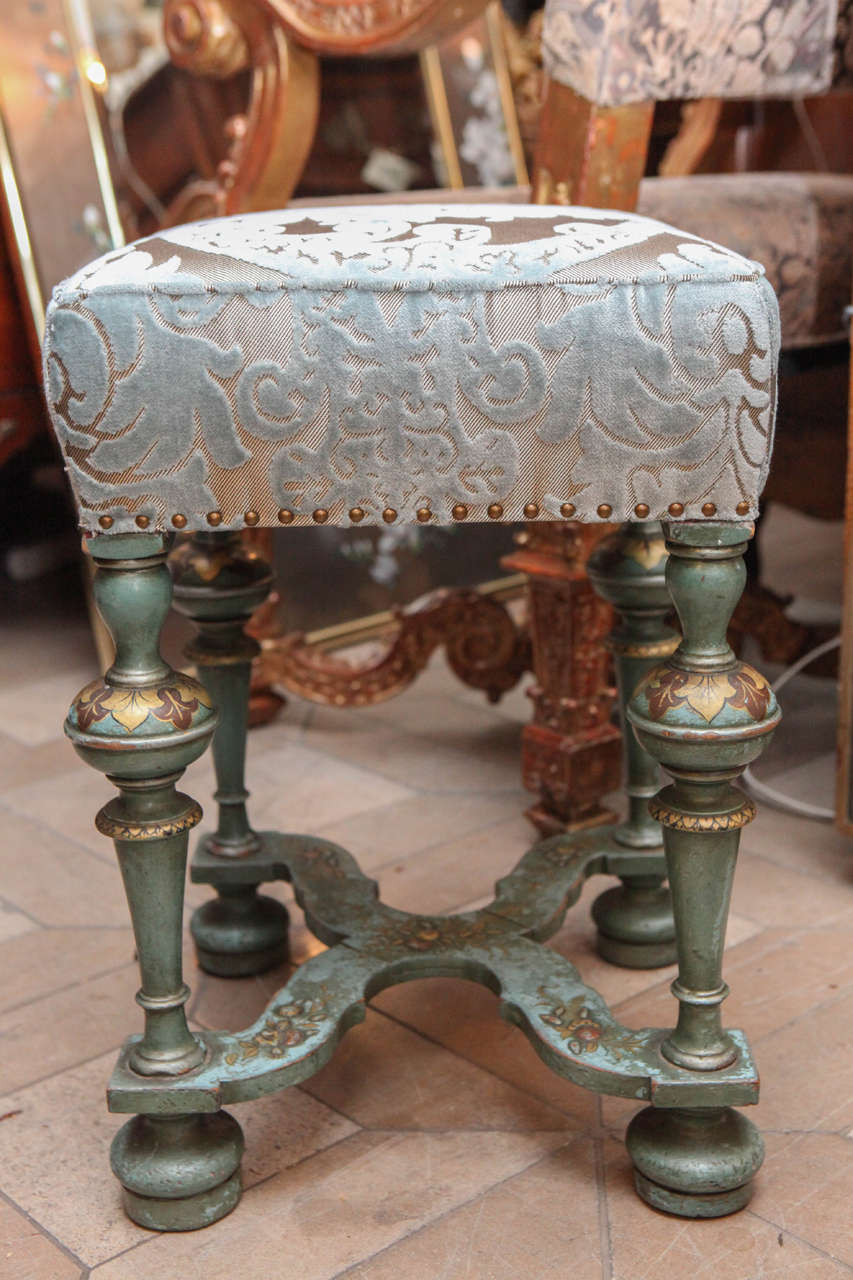 19th Century English Chinoiserie Painted Bench 1