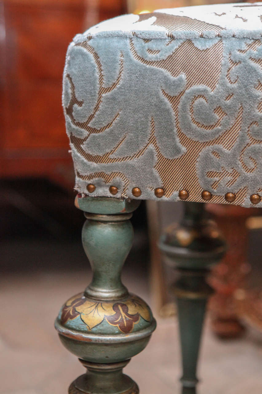 19th Century English Chinoiserie Painted Bench 4