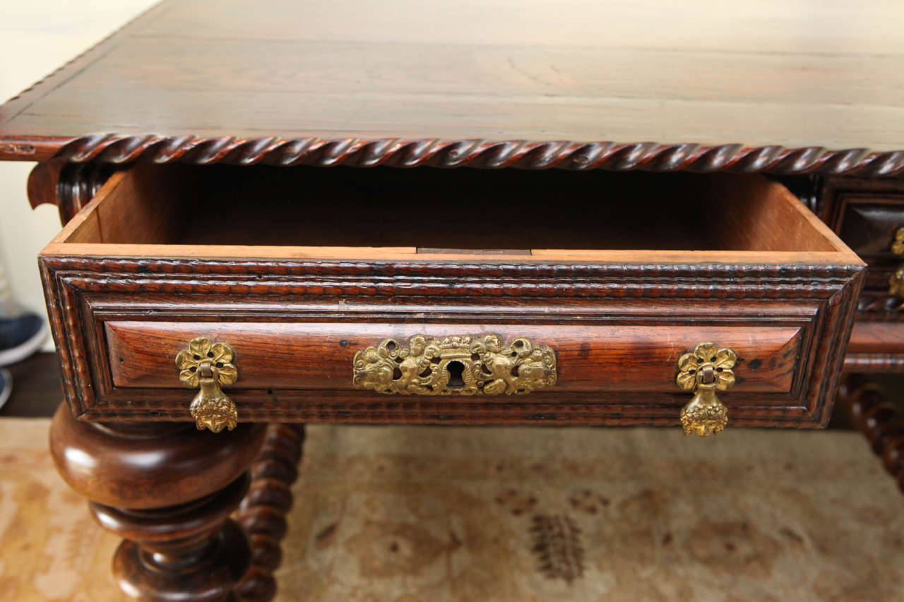 19th Century Monumental Portuguese Writing Table or Desk In Excellent Condition In Los Angeles, CA