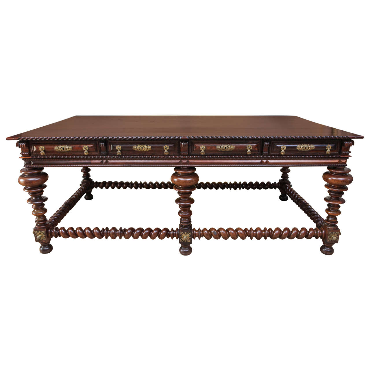 19th Century Monumental Portuguese Writing Table or Desk