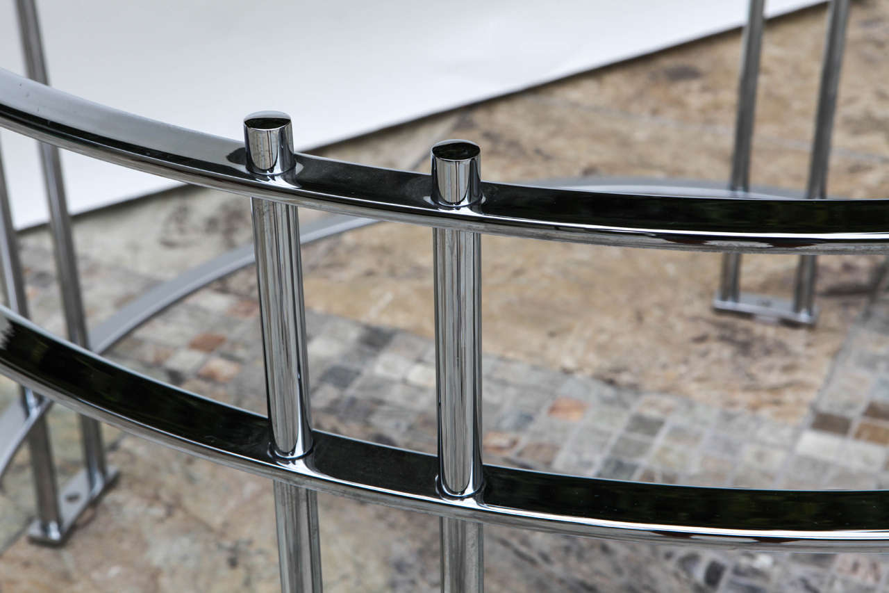 Vintage Round Dining Table with Glass Top For Sale at 1stDibs vintage