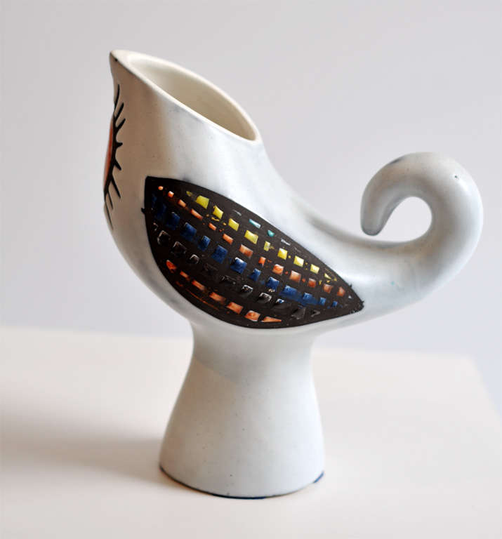 Roger Capron Ceramic Bird Vase 1