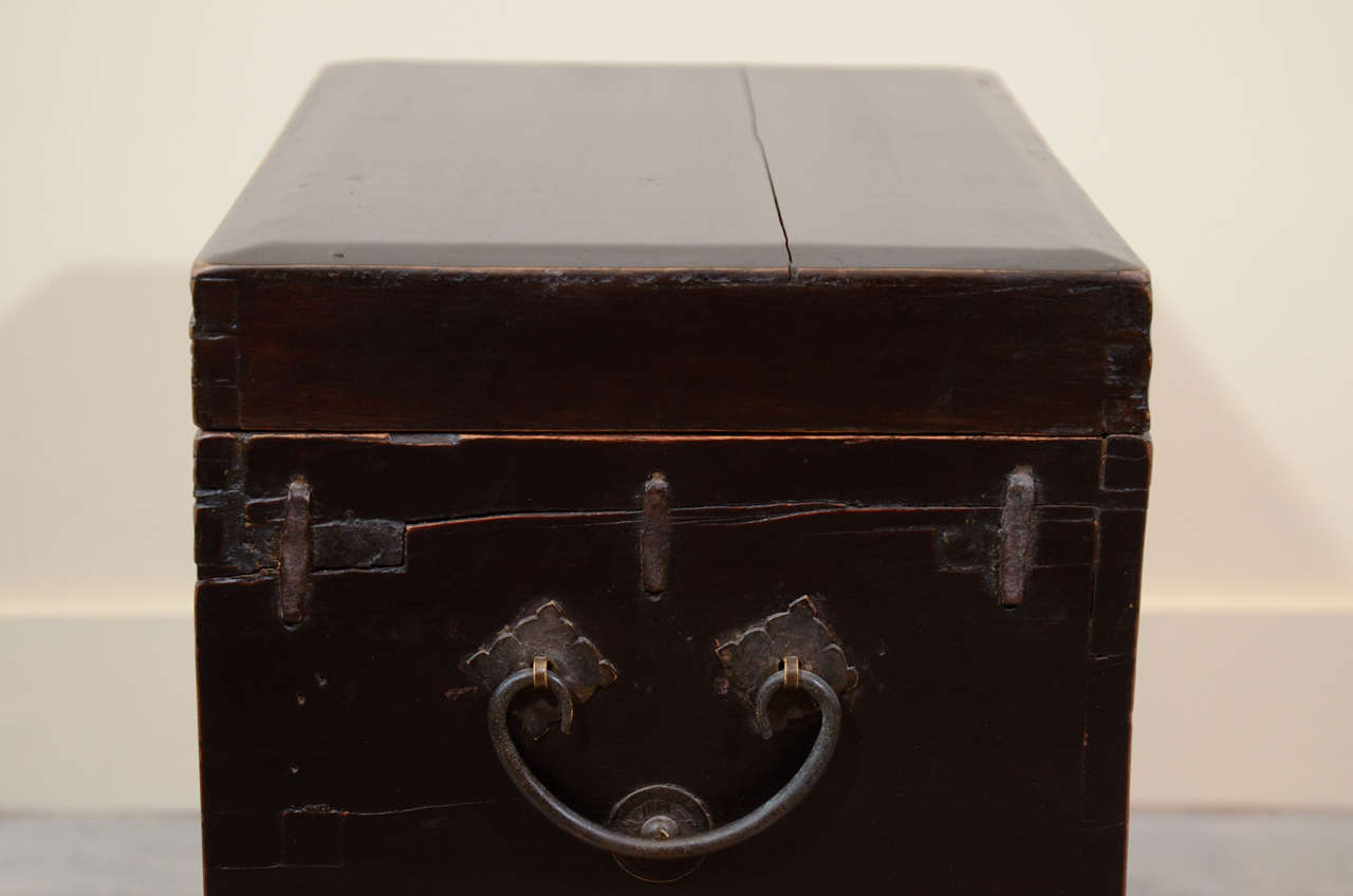 Elm Antique Jewelry Box with Drawers