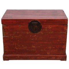 Antique Late 19th Century Chinese Clothing Trunk