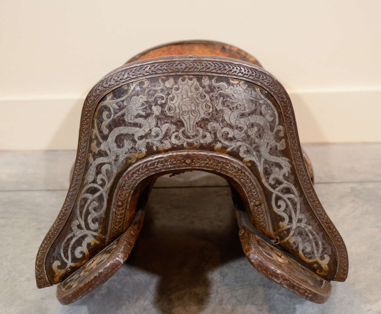 Engraved Tibetan Horse Saddle, c.1920 at 1stDibs tibetan saddle, chinese saddle