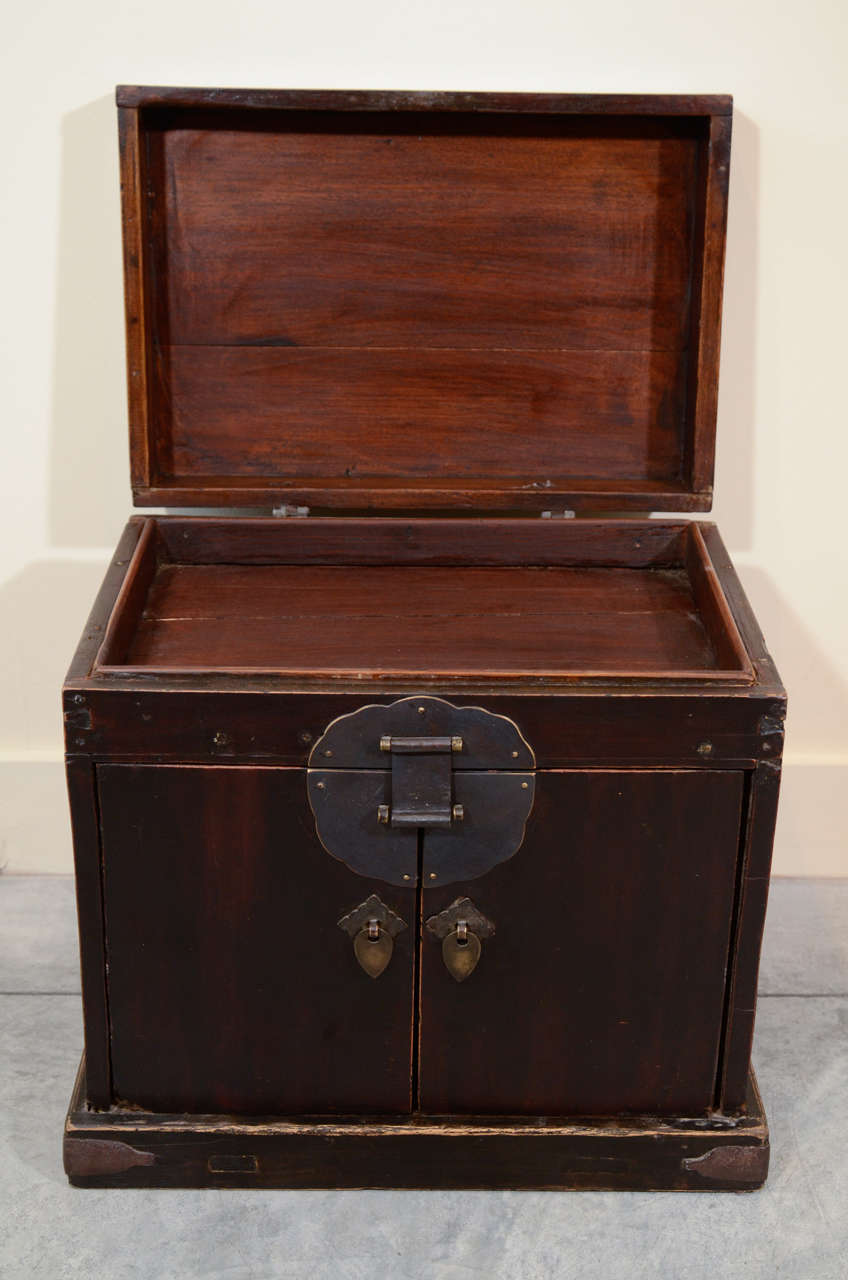 Antique Jewelry Box with Drawers For Sale at 1stDibs