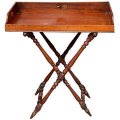 Antique Butler's Tray on Stand