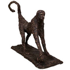 Large Sculpture of a Baboon in the style of Alberto Giacometti