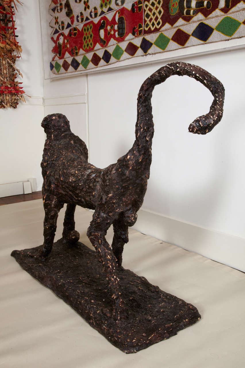 Modern Large Sculpture of a Baboon in the style of Alberto Giacometti For Sale