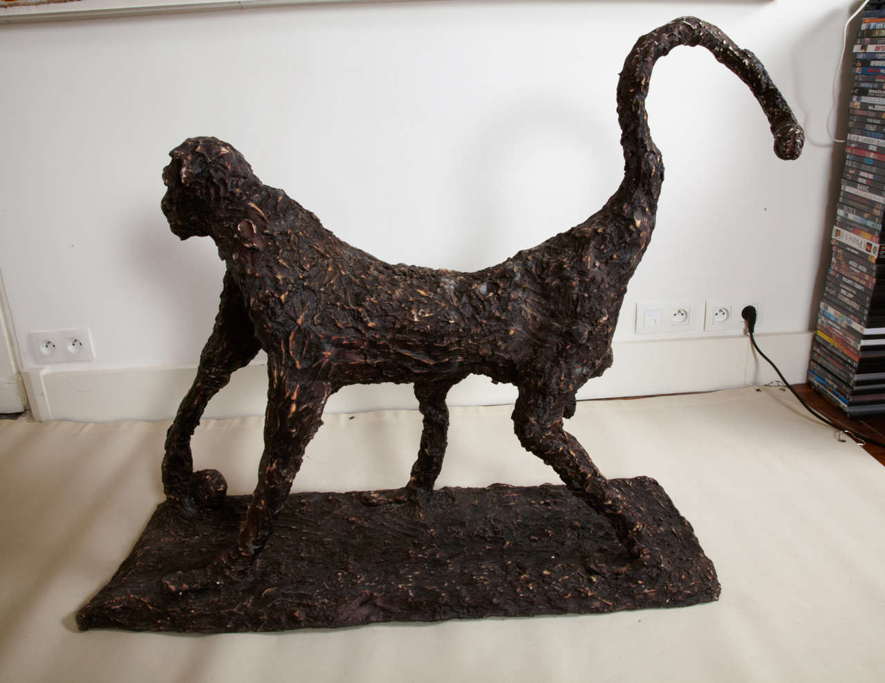 Unknown Large Sculpture of a Baboon in the style of Alberto Giacometti For Sale