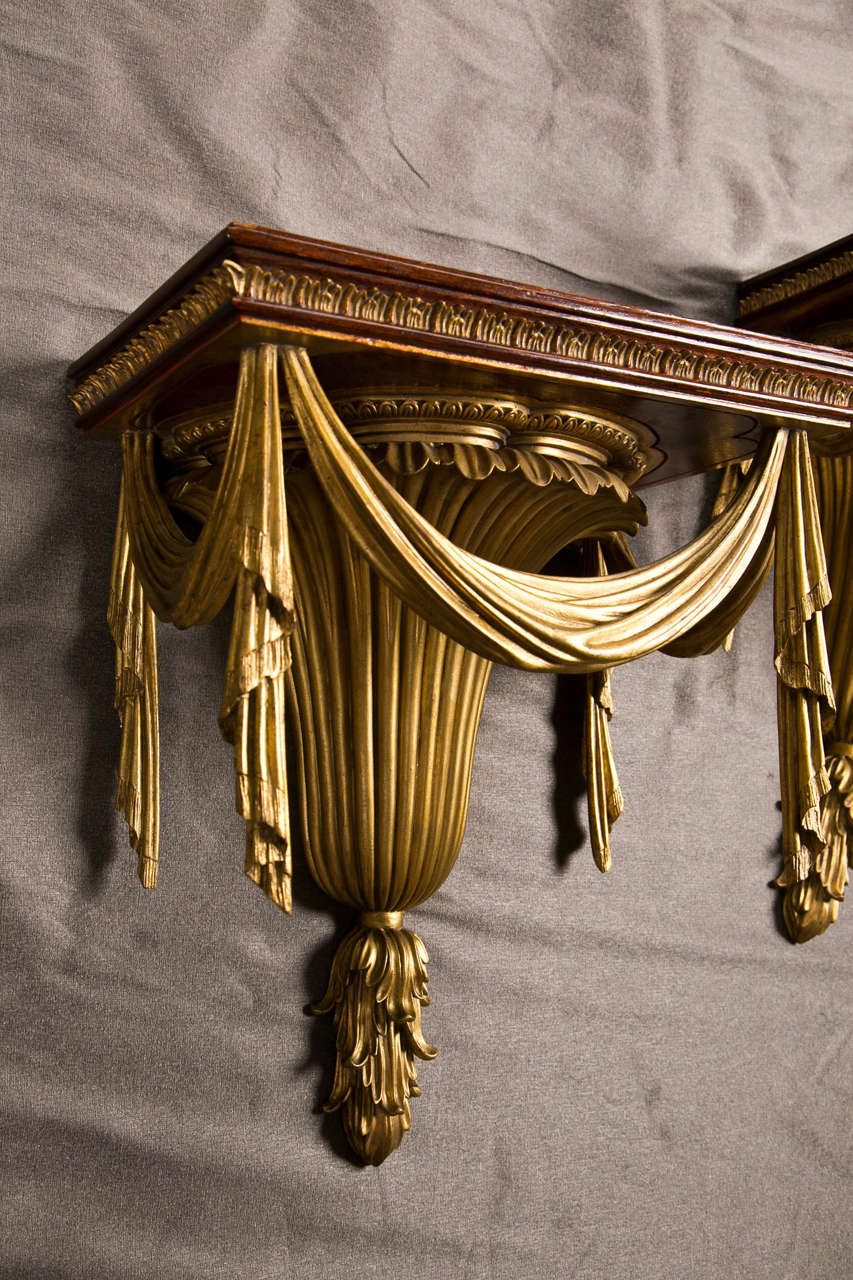 Pair of Neoclassical Style Wall Brackets 2