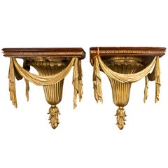Pair of Neoclassical Style Wall Brackets