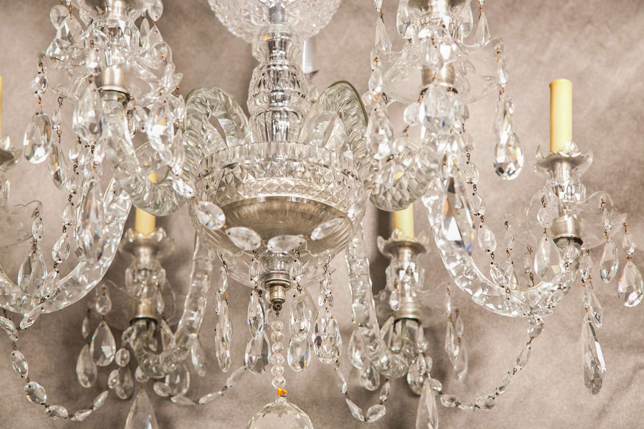 18th Century and Earlier Antique 18th Century Georgian Crystal Chandelier