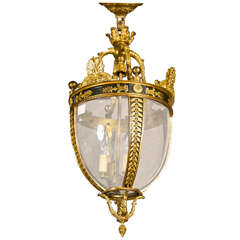 Antique French Empire  Bell Jar Lantern