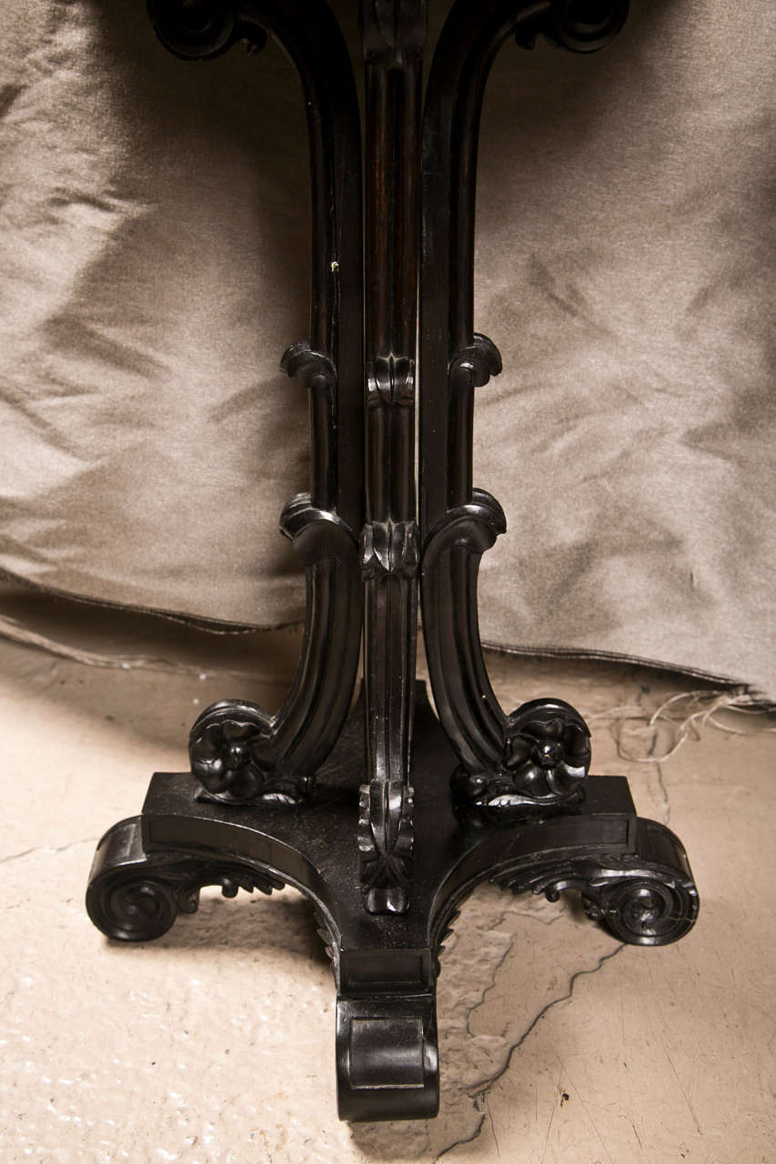 Charles X Pair of Early 19th Century Ebony Side Tables