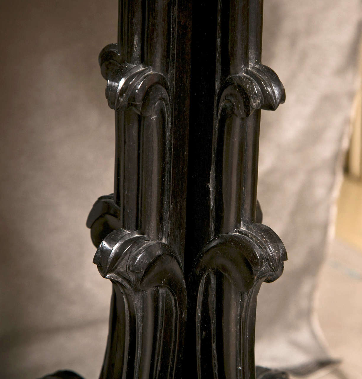 Wood Pair of Early 19th Century Ebony Side Tables