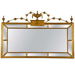 Antique An Adams Gilt Gold Mirror