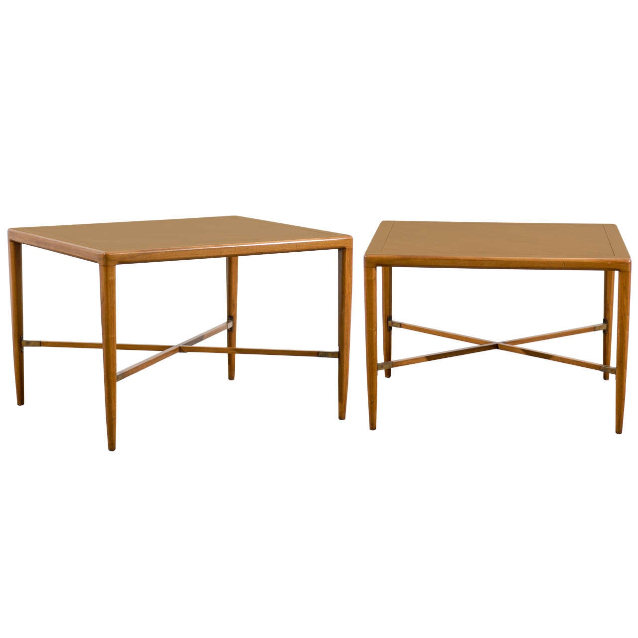Handsome "Sophisticate" End Tables/Side Tables by Tomlinson
