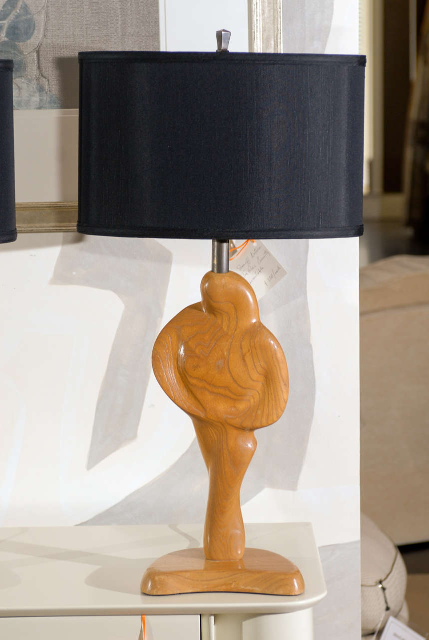 Fantastisches, plastisches Paar Heifetz-Lampen (Moderne der Mitte des Jahrhunderts) im Angebot