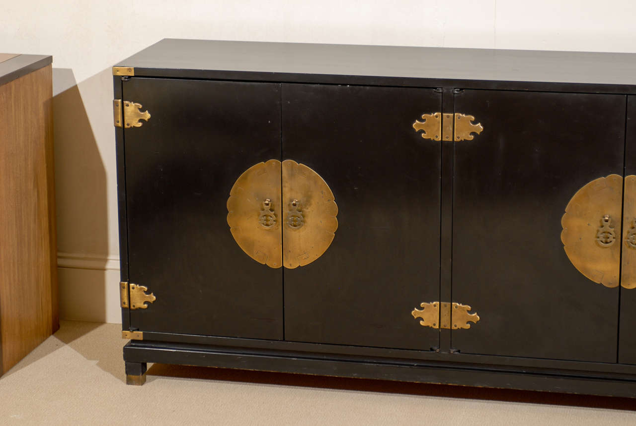Michael Taylor Style Four-Door Cabinet at 1stdibs