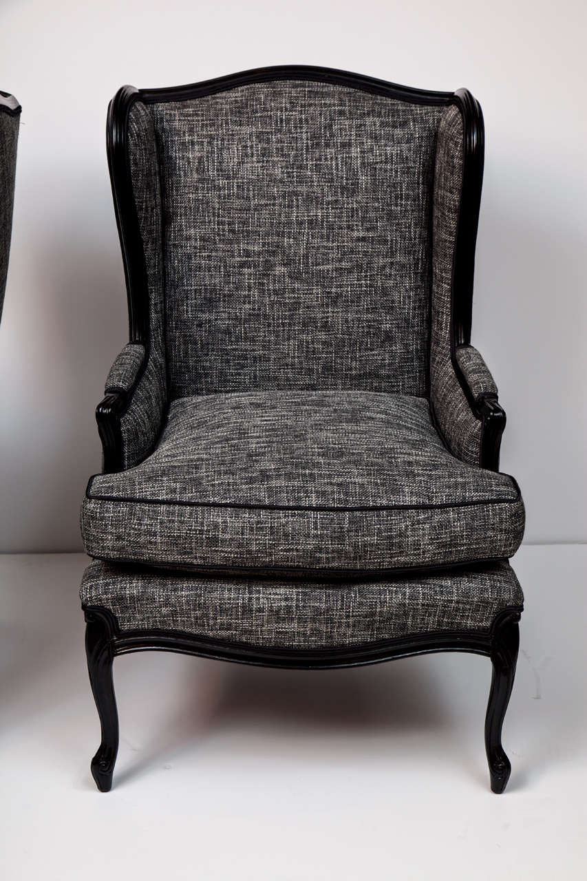pair of wingback chairs